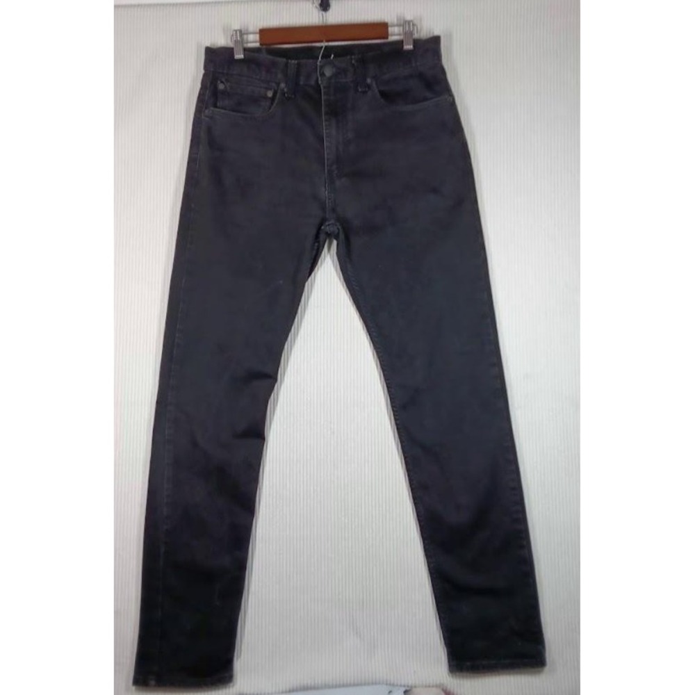 Levis 512 Jeans Mens 34x34 Black Slim Tapered Denim Stretch Water Less W34 L34